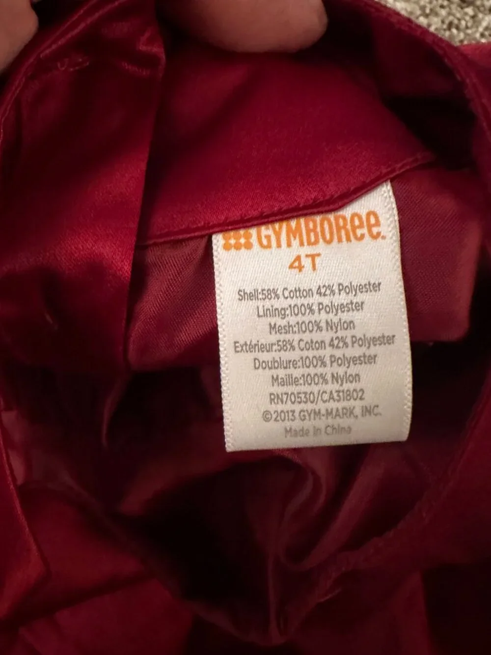 Gymboree Dress Girl's Size: 4T Red satin for pictures, holidays etc
